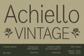Achiello Vintage Demo Font