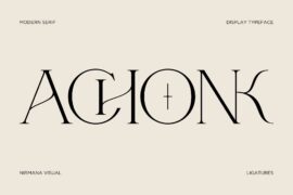 Achonk Modern – Demo Version Font