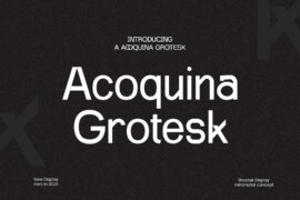 Acoquina Grotesk Font