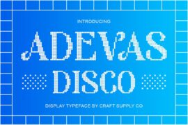 Adevas Disco Demo Font
