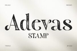 Adevas Stamp Regular Demo Font