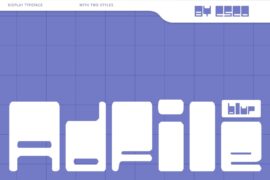 Adfile Blur Demo Font