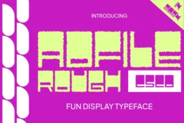 Adfile Rough Demo Font