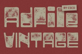 Adfile Vintage Demo Font