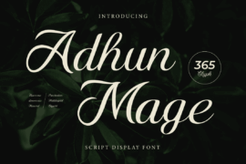 Adhun Mage Trial Font