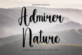 Admirer Nature Font
