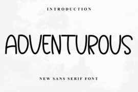 Adventurous Font