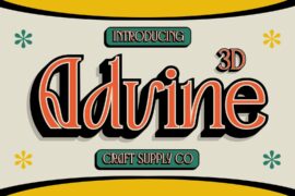 Advine 3D Demo Font