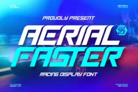 Aerial Faster – Regular Font