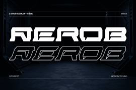 Aerob Modern Demo Font