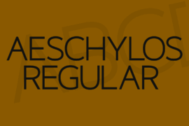 Aeschylos Font