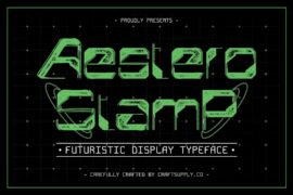 Aestero Stamp Demo Font