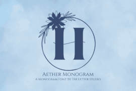 Aether Monogram Font