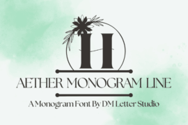 Aether Monogram Line Font