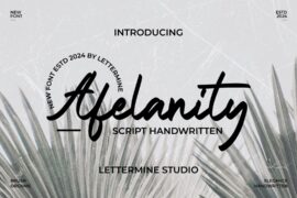 Afelanity Demo Font