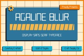 Agaline Blur Demo Font