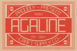 Agaline Rough Demo Font