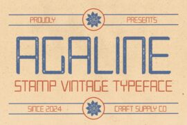 Agaline Stamp Demo Font