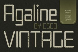 Agaline Vintage Demo Font