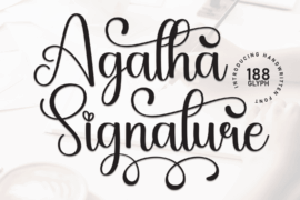 Agatha Signature Font
