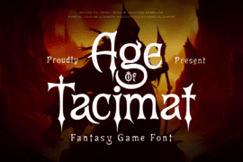 Age Of Tacimat Trial Font