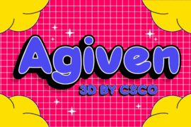 Agiven 3D Demo Font