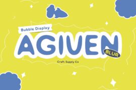 Agiven Blur Demo Font