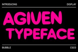 Agiven Demo Font