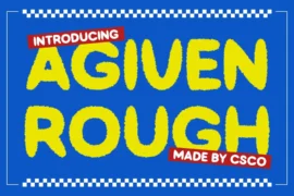 Agiven Rough Demo Font