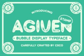 Agiven Stamp Demo Font