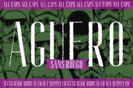 Aguero Sans Rough Demo Font