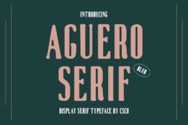 Aguero Serif Blur Demo Font