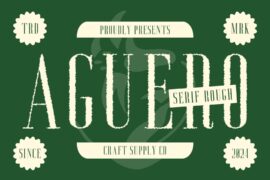 Aguero Serif Rough Demo Font