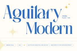 Aguilary Modern Demo Font