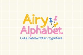 Airy Alphabet Font