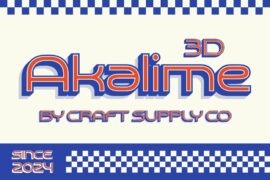 Akalime 3D Demo Font