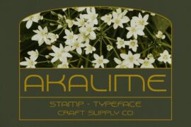Akalime Stamp Demo Font