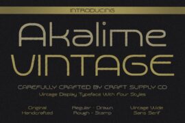 Akalime Vintage Demo Font