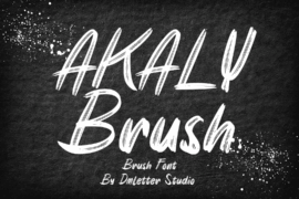 Akaly Brush Font