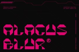 Alacus Blur Demo Font