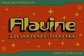 Alavine 3D Demo Font