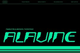 Alavine Pixel Demo Font