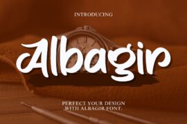 Albagir – Personal Use Font