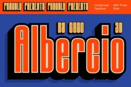 Albercio 3D Demo Font