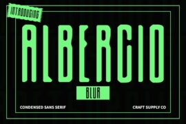 Albercio Blur Demo Font