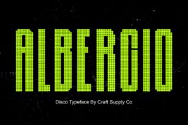 Albercio Disco Demo Font