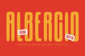 Albercio Drawn Demo Font