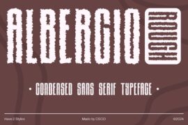 Albercio Rough Demo Font