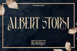 Albert Storm Demo Font