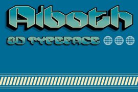 Alboth 3D Demo Font